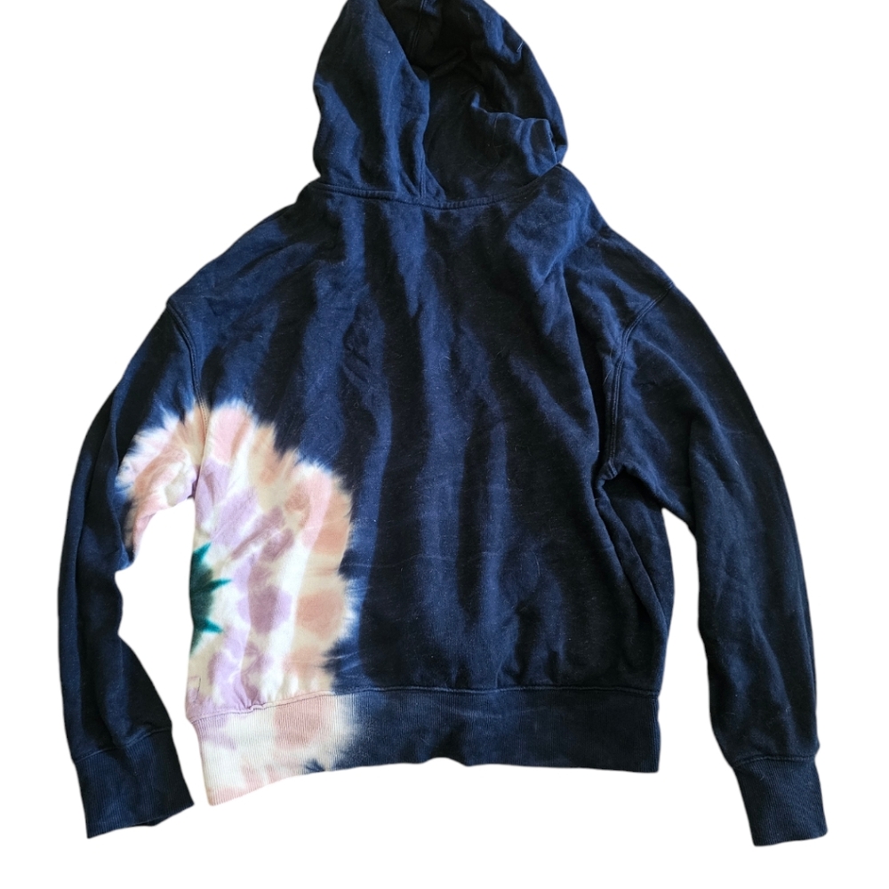 Wildfox Hoodie Navy Tie Dye Hadley Ride or Die Medium M Cute! Soft Festival